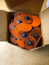 100 discos de troca rápida Norton 1-1/2" 80 Grit Blaze discos QC 95469, usado comprar usado  Enviando para Brazil