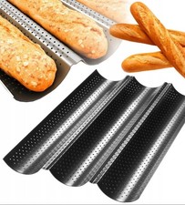 Forma do pieczenia chleba francuskiego bagietki 38x24,5x2,4cm Srebna na sprzedaż Forma do pieczenia chleba francuskiego bagietki 38x24,5x2,4cm Srebna na sprzedaż  PL