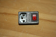 Usado, Soquete de alimentação macho com interruptor balancim fundido 10A 250V 3 pinos IEC320 comprar usado  Enviando para Brazil