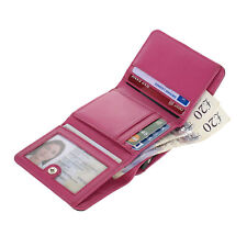 Carteira feminina RFID couro real bolsa de dinheiro feminina curta pequena porta-moedas comprar usado  Enviando para Brazil