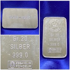 Lingot argent pur d'occasion  Saint-Genis-Pouilly