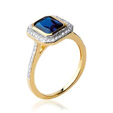 Bague saphir zirconium d'occasion  Alès
