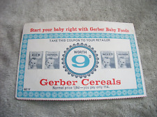 Gerber cereals. circa for sale  BOURNEMOUTH