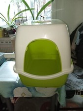 Katzentoilette grün weiß gebraucht kaufen  Dresden
