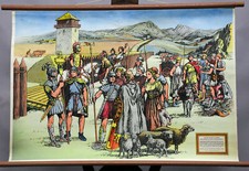 Vintage retro wandkarte gebraucht kaufen  Berghülen
