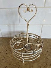 Cream metal egg for sale  MAIDSTONE