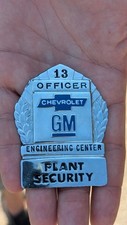 ¡Insignia de oficial de seguridad de planta Chevrolet empleado de GM #13! segunda mano  Embacar hacia Mexico