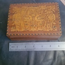 Wooden box inlaid for sale  LEICESTER