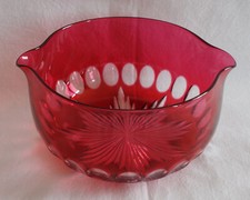 Ramequin - cristal de Baccarat overlay rouge rose comprar usado  Enviando para Brazil