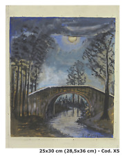 Quadro paesaggio notturno usato  Torino