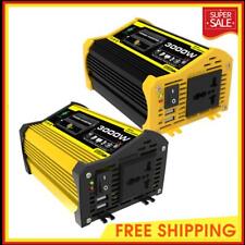 3000W Car Voltage Transformer DC 12V To AC 110/220V Dual USB Smart Inverter comprar usado  Enviando para Brazil