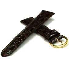 Lederuhrarmband alligator ptik gebraucht kaufen  Seelbach