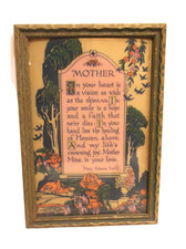 Vintage framed poem for sale  Barronett