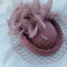 Dusky pink pillbox for sale  NOTTINGHAM