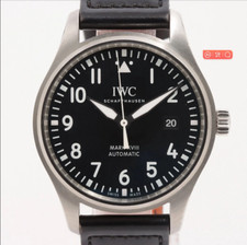 IWC Pilot Watch Mark XVIII IW327001 SS & couro mostrador preto AT comprar usado  Enviando para Brazil