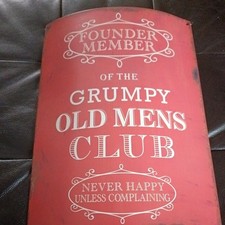 grumpy old man sign for sale  KETTERING