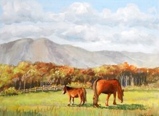 Vintage painting scotland for sale  RUTHIN
