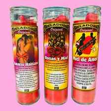 Conjunto 3x Veladora Amarre Haitiano + Miel de Amor + Rosas y Miel, Preparada comprar usado  Enviando para Brazil