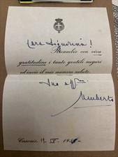 Autografo cascais umberto usato  Italia