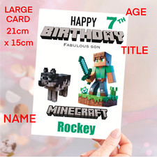 Minecraft boys birthday for sale  CAMBRIDGE