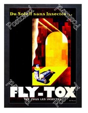 Cartão postal publicitário histórico Fly-Tox, que mata todos os insetos 1929 comprar usado  Enviando para Brazil