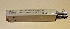Condensador Western Electric tipo D 96818, duplo .4 MFD, bom comprar usado  Enviando para Brazil