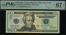 Usado, 2013 $20 FRN MB000023E P.M.G #67EPQ comprar usado  Enviando para Brazil