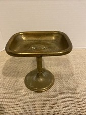 Usado, Suporte antigo vintage recuperado de latão maciço saboneteira pátina verde envelhecida comprar usado  Enviando para Brazil