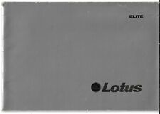 Lotus elite 1976 for sale  UK