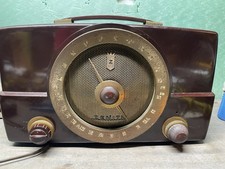 Antigo 1955 Zenith Rádio Modelo T825 AM/FM Dourado/Marrom Testado Funciona Ver Descr. comprar usado  Enviando para Brazil