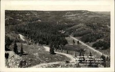 Cartão postal Grand Mesa California CA North Rim Bird's Eye View c1930s-40s RPPC comprar usado  Enviando para Brazil