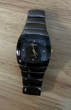 RADO SINTRA JUBILE RELÓGIO DE CERÂMICA PRETA DIAMANTE RARO MODELO 2010 comprar usado  Enviando para Brazil