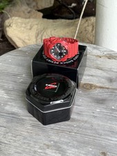 Casio G-Shock GA-100B-4A relógio digital analógico vermelho com caixa e cartão (precisa de bateria) comprar usado  Enviando para Brazil