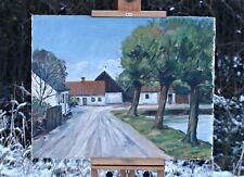 Jacob Meyer (1895-1971) - Paisaje Rural, Pintura Al Óleo Sobre Lienzo, Dinamarca comprar usado  Enviando para Brazil