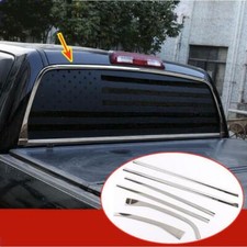Ajuste para Toyota Tundra 2014-2021 aço inoxidável janela traseira decorativa faixa brilhante*6 comprar usado  Enviando para Brazil