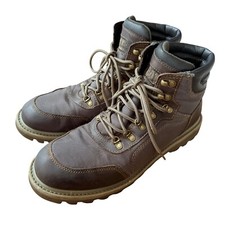 Botas de trabalho masculinas CAT Gridiron Lite P722222 couro marrom tamanho 12 excelente, usado comprar usado  Enviando para Brazil