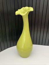 Lime green vase for sale  UK
