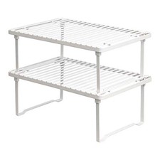 Amazon Basics Metalowa półka kuchenna Biała 2 poziomy 20,5x31,7cm na sprzedaż  PL