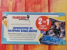 Ticket filmpark babelsberg gebraucht kaufen  Hövelhof