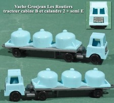 Usado, Vache Grosjean Les Routiers, tracteur, cabine B et calandre 2 + semi E bleu ciel comprar usado  Enviando para Brazil