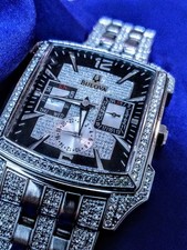 Relógio tanque masculino Bulova cristal luxo 96C108 mostrador múltiplo, usado comprar usado  Enviando para Brazil