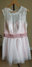 Pink satin white for sale  Fairfax