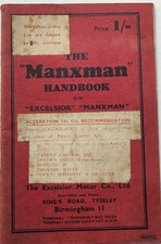Excelsior manxman handbook for sale  SOUTH SHIELDS