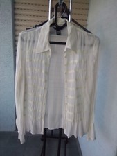 Bluse creme chiffon gebraucht kaufen  Karlsruhe