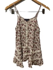 Regata American Eagle Outfitters Cami Y2K Babydoll renda floral tamanho P comprar usado  Enviando para Brazil
