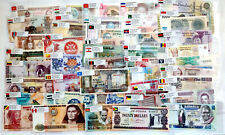 Lotes 100 billetes extranjeros diferentes papel moneda mundial UNC banderas inglesas regalo segunda mano  Embacar hacia Mexico