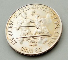 5 Pesos – Centro América – 1981 - XIV JUEGOS CARIBE (BOXEO) - 12 g Plata 0.999 comprar usado  Enviando para Brazil
