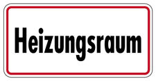 Aufkleber hinweis heizungsraum gebraucht kaufen  Schifferstadt