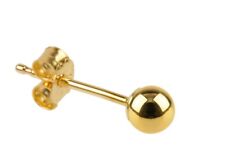 Gold ball stud for sale  MANCHESTER