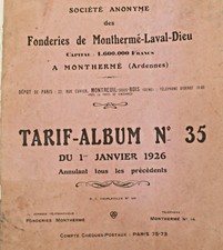 Catalogue 1926 fonderies d'occasion  Besançon